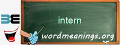WordMeaning blackboard for intern
